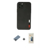 MARSİLYAN™- iPhone 11 Pro Max Kılıf Doruk Asil Koleksiyonu - Siyah 6D Mat Seramik Hayalet Nano Ekran Koruyucu + Metal Kamera Lens Koruma Cam - SH