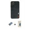 MARSİLYAN™- iPhone 11 Pro Max Kılıf Doruk Asil Koleksiyonu - Siyah 6D Mat Seramik Hayalet Nano Ekran Koruyucu + Shine Kamera Lens Koruma Cam - GI