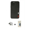 MARSİLYAN™- iPhone 11 Pro Max Kılıf Doruk Asil Koleksiyonu - Siyah 6D Mat Seramik Hayalet Nano Ekran Koruyucu + Pers Alüminyum Kamera Lens - YL