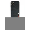 MARSİLYAN™- iPhone 11 Pro Max Kılıf Doruk Asil Koleksiyonu - Siyah 6D Mat Seramik Hayalet Nano Ekran Koruyucu + Renkli Kamera Lens Koruma Cam - TU