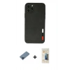MARSİLYAN™- iPhone 11 Pro Max Kılıf Doruk Asil Koleksiyonu - Siyah 6D Mat Seramik Hayalet Nano Ekran Koruyucu + Metal Kamera Lens Koruma Cam - MI