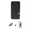 MARSİLYAN™- iPhone 11 Pro Max Kılıf Doruk Asil Koleksiyonu - Siyah Bilvis Hayalet Cam Ekran Koruyucu + Shine Kamera Lens Koruma Cam - PE