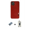 MARSİLYAN™- iPhone 11 Pro Max Kılıf Doruk Asil Koleksiyonu - Siyah Bilvis Hayalet Cam Ekran Koruyucu + Shine Kamera Lens Koruma Cam - SH