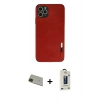 MARSİLYAN™- iPhone 11 Pro Max Kılıf Doruk Asil Koleksiyonu - Siyah Bilvis Hayalet Cam Ekran Koruyucu + Rainbow Kamera Lens Koruma Cam - YL