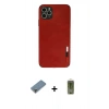MARSİLYAN™- iPhone 11 Pro Max Kılıf Doruk Asil Koleksiyonu - Siyah Joko Magic 5D Hayalet Cam + Metal Kamera Lens Koruma Cam - AKYL