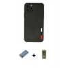 MARSİLYAN™- iPhone 11 Pro Max Kılıf Doruk Asil Koleksiyonu - Siyah Joko Magic 5D Hayalet Cam + Metal Kamera Lens Koruma Cam - AKYL
