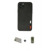 MARSİLYAN™- iPhone 11 Pro Max Kılıf Doruk Asil Koleksiyonu - Siyah Joko Magic 5D Hayalet Cam + Rainbow Kamera Lens Koruma Cam - GD
