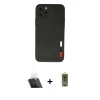 MARSİLYAN™- iPhone 11 Pro Max Kılıf Doruk Asil Koleksiyonu - Siyah Joko Magic 5D Hayalet Cam + Kamera Lens Koruma Cam - SF