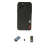 MARSİLYAN™- iPhone 11 Pro Max Kılıf Doruk Asil Koleksiyonu - Siyah Joko Magic 5D Hayalet Cam + Metal Kamera Lens Koruma Cam - MI