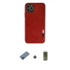 MARSİLYAN™- iPhone 11 Pro Max Kılıf Doruk Asil Koleksiyonu - Siyah Joko Magic 5D Hayalet Cam + Metal Kamera Lens Koruma Cam - MI