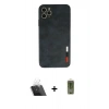 MARSİLYAN™- iPhone 11 Pro Max Kılıf Doruk Asil Koleksiyonu - Siyah Joko Magic 5D Hayalet Cam + Kamera Lens Koruma Cam - SF