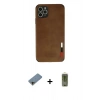 MARSİLYAN™- iPhone 11 Pro Max Kılıf Doruk Asil Koleksiyonu - Siyah Joko Magic 5D Hayalet Cam + Shine Kamera Lens Koruma Cam - GD