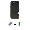 MARSİLYAN™- iPhone 11 Pro Max Kılıf Doruk Asil Koleksiyonu - Siyah Joko Magic 5D Hayalet Cam + Shine Kamera Lens Koruma Cam - GD