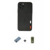 MARSİLYAN™- iPhone 11 Pro Max Kılıf Doruk Asil Koleksiyonu - Siyah Joko Magic 5D Hayalet Cam + Shine Kamera Lens Koruma Cam - SABE