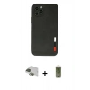 MARSİLYAN™- iPhone 11 Pro Max Kılıf Doruk Asil Koleksiyonu - Siyah Joko Magic 5D Hayalet Cam + Pers Alüminyum Kamera Lens - YL