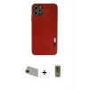MARSİLYAN™- iPhone 11 Pro Max Kılıf Doruk Asil Koleksiyonu - Siyah Joko Magic 5D Hayalet Cam + Rainbow Kamera Lens Koruma Cam - YL