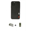 MARSİLYAN™- iPhone 11 Pro Max Kılıf Doruk Asil Koleksiyonu - Siyah Joko Magic 5D Hayalet Cam + Rainbow Kamera Lens Koruma Cam - YL