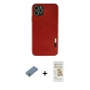 MARSİLYAN™- iPhone 11 Pro Max Kılıf Doruk Asil Koleksiyonu - Siyah Mat Seramik Nano Ekran Koruyucu + Shine Kamera Lens Koruma Cam - GS