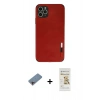 MARSİLYAN™- iPhone 11 Pro Max Kılıf Doruk Asil Koleksiyonu - Siyah Mat Seramik Nano Ekran Koruyucu + Shine Kamera Lens Koruma Cam - PE