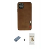 MARSİLYAN™- iPhone 11 Pro Max Kılıf Doruk Asil Koleksiyonu - Siyah Mat Seramik Nano Ekran Koruyucu + Shine Kamera Lens Koruma Cam - MI