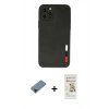 MARSİLYAN™- iPhone 11 Pro Max Kılıf Doruk Asil Koleksiyonu - Siyah Mat Seramik Nano Ekran Koruyucu + Metal Kamera Lens Koruma Cam - SH