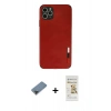 MARSİLYAN™- iPhone 11 Pro Max Kılıf Doruk Asil Koleksiyonu - Siyah Mat Seramik Nano Ekran Koruyucu + Metal Kamera Lens Koruma Cam - SH