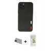 MARSİLYAN™- iPhone 11 Pro Max Kılıf Doruk Asil Koleksiyonu - Siyah Mat Seramik Nano Ekran Koruyucu + Rainbow Kamera Lens Koruma Cam - YL