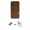 MARSİLYAN™- iPhone 11 Pro Max Kılıf Doruk Asil Koleksiyonu - Siyah Seramik Nano Ekran Koruyucu + Metal Kamera Lens Koruma Cam - GS