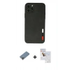 MARSİLYAN™- iPhone 11 Pro Max Kılıf Doruk Asil Koleksiyonu - Siyah Seramik Nano Ekran Koruyucu + Metal Kamera Lens Koruma Cam - MR