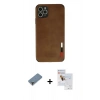 MARSİLYAN™- iPhone 11 Pro Max Kılıf Doruk Asil Koleksiyonu - Siyah Seramik Nano Ekran Koruyucu + Metal Kamera Lens Koruma Cam - MR