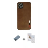 MARSİLYAN™- iPhone 11 Pro Max Kılıf Doruk Asil Koleksiyonu - Siyah Seramik Nano Ekran Koruyucu + Shine Kamera Lens Koruma Cam - GI