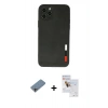 MARSİLYAN™- iPhone 11 Pro Max Kılıf Doruk Asil Koleksiyonu - Siyah Seramik Nano Ekran Koruyucu + Shine Kamera Lens Koruma Cam - GI