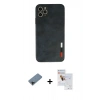 MARSİLYAN™- iPhone 11 Pro Max Kılıf Doruk Asil Koleksiyonu - Siyah Seramik Nano Ekran Koruyucu + Shine Kamera Lens Koruma Cam - SH