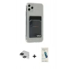 MARSİLYAN™- iPhone 11 Pro Max Kılıf Doruk Klasik Koleksiyonu - Şeffaf Pasifik Cam Ekran Koruyucu + Siyah Pers Alüminyum Kamera Lens