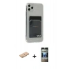 MARSİLYAN™- iPhone 11 Pro Max Kılıf Doruk Klasik Koleksiyonu - Siyah 34D Hayalet Izgaralı Cam + Renkli Kamera Lens Koruma Cam - PE