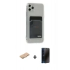 MARSİLYAN™- iPhone 11 Pro Max Kılıf Doruk Klasik Koleksiyonu - Siyah 3D Antistatik Hayalet Cam Ekran Koruyucu + Renkli Kamera Lens Koruma Cam - PE