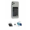 MARSİLYAN™- iPhone 11 Pro Max Kılıf Doruk Klasik Koleksiyonu - Siyah 3D Antistatik Seramik Nano Ekran Koruyucu + Kamera Lens Koruma Cam - SF