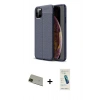 MARSİLYAN™- iPhone 11 Pro Max Kılıf Doruk Klasik Özel Seri - Şeffaf Pasifik Cam Ekran Koruyucu + Rainbow Kamera Lens Koruma Cam - YL