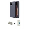 MARSİLYAN™- iPhone 11 Pro Max Kılıf Doruk Klasik Özel Seri - Şeffaf Pasifik Cam Ekran Koruyucu + Rainbow Kamera Lens Koruma Cam - GD