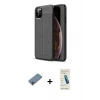 MARSİLYAN™- iPhone 11 Pro Max Kılıf Doruk Klasik Özel Seri - Şeffaf Pasifik Cam Ekran Koruyucu + Shine Kamera Lens Koruma Cam - GI