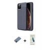 MARSİLYAN™- iPhone 11 Pro Max Kılıf Doruk Klasik Özel Seri - Şeffaf Pasifik Cam Ekran Koruyucu + Metal Kamera Lens Koruma Cam - SH
