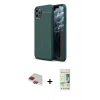 MARSİLYAN™- iPhone 11 Pro Max Kılıf Doruk Klasik Özel Seri - Siyah 20D Premium Cam Ekran Koruyucu + Pers Alüminyum Kamera Lens - KI