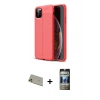 MARSİLYAN™- iPhone 11 Pro Max Kılıf Doruk Klasik Özel Seri - Siyah 34D Hayalet Izgaralı Cam + Rainbow Kamera Lens Koruma Cam - GD