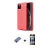 MARSİLYAN™- iPhone 11 Pro Max Kılıf Doruk Klasik Özel Seri - Siyah 34D Hayalet Izgaralı Cam + Metal Kamera Lens Koruma Cam - MI