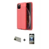 MARSİLYAN™- iPhone 11 Pro Max Kılıf Doruk Klasik Özel Seri - Siyah 34D Hayalet Izgaralı Cam + Rainbow Kamera Lens Koruma Cam - YL