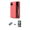 MARSİLYAN™- iPhone 11 Pro Max Kılıf Doruk Klasik Özel Seri - Siyah 34D Hayalet Izgaralı Cam + Shine Kamera Lens Koruma Cam - SABE