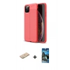 MARSİLYAN™- iPhone 11 Pro Max Kılıf Doruk Klasik Özel Seri - Siyah 34D Izgaralı Cam + Renkli Kamera Lens Koruma Cam - YL