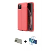 MARSİLYAN™- iPhone 11 Pro Max Kılıf Doruk Klasik Özel Seri - Siyah 3D Antistatik Cam Ekran Koruyucu + Rainbow Kamera Lens Koruma Cam - YL