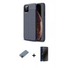 MARSİLYAN™- iPhone 11 Pro Max Kılıf Doruk Klasik Özel Seri - Siyah 3D Antistatik Hayalet Cam Ekran Koruyucu + Shine Kamera Lens Koruma Cam - GD