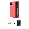 MARSİLYAN™- iPhone 11 Pro Max Kılıf Doruk Klasik Özel Seri - Siyah 3D Antistatik Hayalet Cam Ekran Koruyucu + Renkli Kamera Lens Koruma Cam - YL